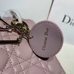 Christian Dior Lady Dior Bag 20cm Gold Hardware Lambskin Leather Spring/Summer 2020 Collection - Image 7