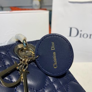 Christian Dior Lady Dior Bag 20cm Gold Hardware Lambskin Leather Spring/Summer 2020 Collection - Image 8