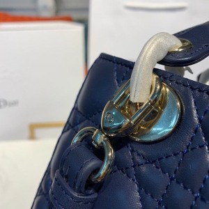 Christian Dior Lady Dior Bag 20cm Gold Hardware Lambskin Leather Spring/Summer 2020 Collection - Image 9