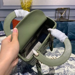 Christian Dior Lady Dior Bag 20cm Gold Hardware Lambskin Leather Spring/Summer 2020 Collection - Image 9
