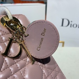 Christian Dior Lady Dior Bag 20cm Gold Hardware Lambskin Leather Spring/Summer 2020 Collection - Image 9