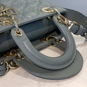 Christian Dior Lady Dior Bag 20cm Gold Hardware Lambskin Leather Spring/Summer 2020 Collection - Image 9