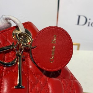 Christian Dior Lady Dior Bag 20cm Gold Hardware Lambskin Leather Spring/Summer 2020 Collection - Image 9