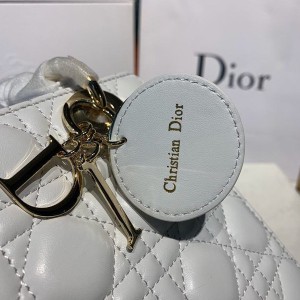 Christian Dior Lady Dior Bag 20cm Gold Hardware Lambskin Leather Spring/Summer 2020 Collection - Image 9