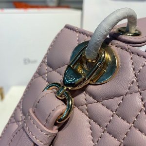 Christian Dior Lady Dior Bag 20cm Gold Hardware Lambskin Leather Spring/Summer 2020 Collection - Image 9
