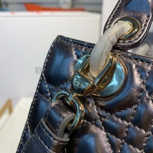 Christian Dior Lady Dior Bag 20cm Gold Hardware Lambskin Leather Spring/Summer 2020 Collection - Image 9