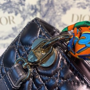 Christian Dior Lady Dior Bag 20cm Gold Hardware Lambskin Leather Spring/Summer 2020 Collection - Image 9