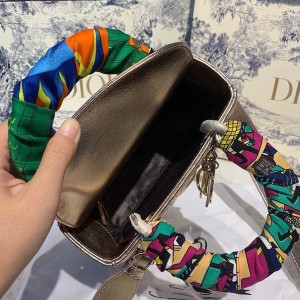 Christian Dior Lady Dior Bag 20cm Gold Hardware Lambskin Leather Spring/Summer 2020 Collection - Image 10