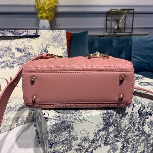 Christian Dior Lady Dior Bag 20cm Gold Hardware Lambskin Leather Spring/Summer 2020 Collection - Image 10
