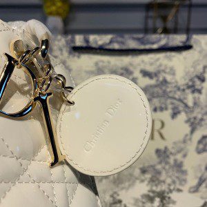 Christian Dior Lady Dior Bag 20cm Gold Hardware Patent Leather Spring/Summer 2020 Collection - Image 4