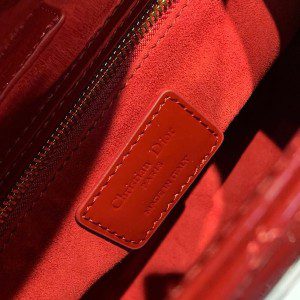 Christian Dior Lady Dior Bag 20cm Gold Hardware Patent Leather Spring/Summer 2020 Collection - Image 5