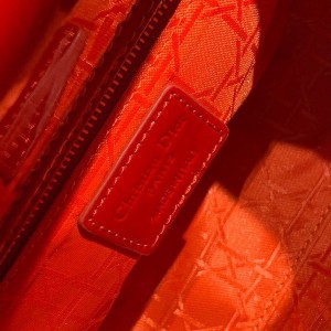 Christian Dior Lady Dior Bag 20cm Gold Hardware Patent Leather Spring/Summer 2020 Collection - Image 6