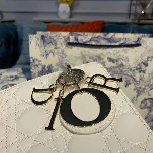 Christian Dior Lady Dior Bag 20cm Gold Hardware Patent Leather Spring/Summer 2020 Collection - Image 8
