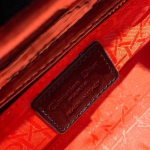 Christian Dior Lady Dior Bag 20cm Gold Hardware Patent Leather Spring/Summer 2020 Collection - Image 9