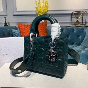 Christian Dior Lady Dior Bag 20cm Silver Hardware Lambskin Leather Spring/Summer 2020 Collection - Image 3