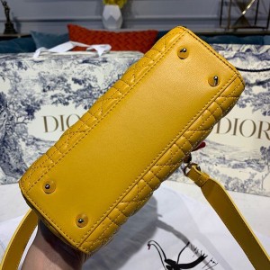 Christian Dior Lady Dior Bag 20cm Silver Hardware Lambskin Leather Spring/Summer 2020 Collection - Image 3