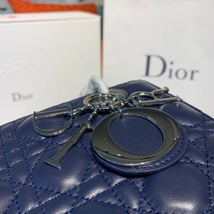 Christian Dior Lady Dior Bag 20cm Silver Hardware Lambskin Leather Spring/Summer 2020 Collection - Image 4