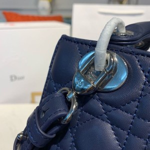 Christian Dior Lady Dior Bag 20cm Silver Hardware Lambskin Leather Spring/Summer 2020 Collection - Image 6