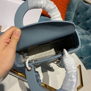 Christian Dior Lady Dior Bag 20cm Silver Hardware Lambskin Leather Spring/Summer 2020 Collection - Image 6