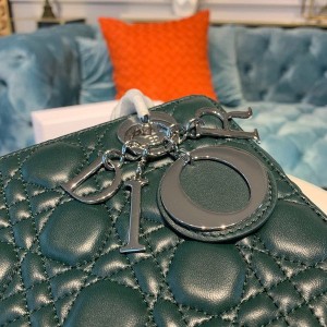 Christian Dior Lady Dior Bag 20cm Silver Hardware Lambskin Leather Spring/Summer 2020 Collection - Image 6