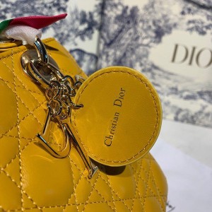 Christian Dior Lady Dior Bag 20cm Silver Hardware Lambskin Leather Spring/Summer 2020 Collection - Image 6