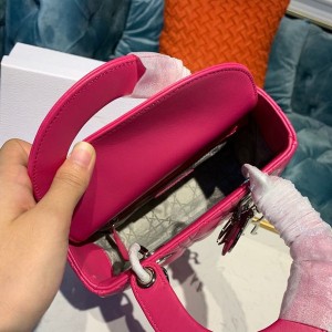 Christian Dior Lady Dior Bag 20cm Silver Hardware Lambskin Leather Spring/Summer 2020 Collection - Image 7