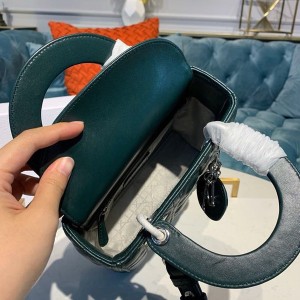 Christian Dior Lady Dior Bag 20cm Silver Hardware Lambskin Leather Spring/Summer 2020 Collection - Image 8