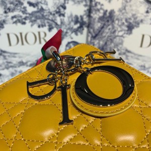 Christian Dior Lady Dior Bag 20cm Silver Hardware Lambskin Leather Spring/Summer 2020 Collection - Image 9