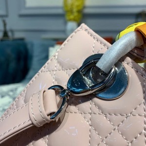 Christian Dior Lady Dior Bag 20cm Silver Hardware Patent Leather Spring/Summer 2020 Collection - Image 8