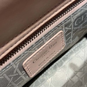 Christian Dior Lady Dior Bag 20cm Silver Hardware with Embellished Bag Strap Lambskin Leather Spring/Summer 2020 Collection - Image 7