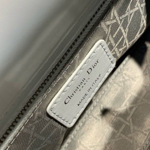 Christian Dior Lady Dior Bag 20cm Silver Hardware with Embellished Bag Strap Lambskin Leather Spring/Summer 2020 Collection - Image 8