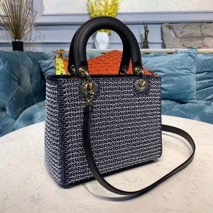 Christian Dior Lady Dior Bag 24cm Embroidered "L'Etoile" Gold Hardware Lambskin Leather Spring/Summer 2020 Collection - Image 4