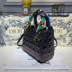 Christian Dior Lady Dior Bag 24cm Gold Hardware Lambskin Leather Spring/Summer 2020 Collection - Image 3