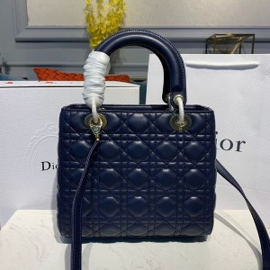 Christian Dior Lady Dior Bag 24cm Gold Hardware Lambskin Leather Spring/Summer 2020 Collection - Image 3