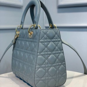 Christian Dior Lady Dior Bag 24cm Gold Hardware Lambskin Leather Spring/Summer 2020 Collection - Image 3