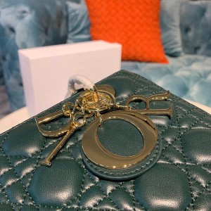 Christian Dior Lady Dior Bag 24cm Gold Hardware Lambskin Leather Spring/Summer 2020 Collection - Image 4