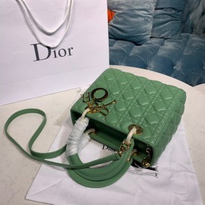 Christian Dior Lady Dior Bag 24cm Gold Hardware Lambskin Leather Spring/Summer 2020 Collection - Image 4