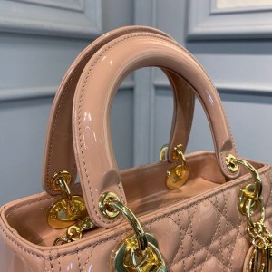 Christian Dior Lady Dior Bag 24cm Gold Hardware Lambskin Leather Spring/Summer 2020 Collection - Image 5