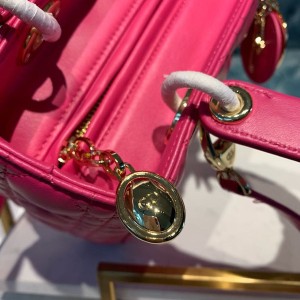 Christian Dior Lady Dior Bag 24cm Gold Hardware Lambskin Leather Spring/Summer 2020 Collection - Image 5