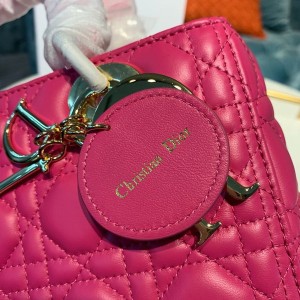 Christian Dior Lady Dior Bag 24cm Gold Hardware Lambskin Leather Spring/Summer 2020 Collection - Image 6