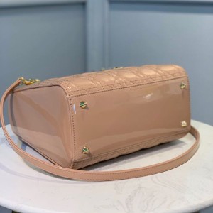 Christian Dior Lady Dior Bag 24cm Gold Hardware Lambskin Leather Spring/Summer 2020 Collection - Image 7