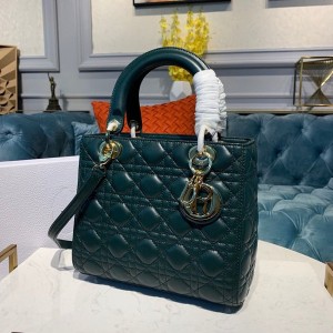 Christian Dior Lady Dior Bag 24cm Gold Hardware Lambskin Leather Spring/Summer 2020 Collection - Image 7