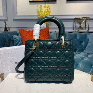 Christian Dior Lady Dior Bag 24cm Gold Hardware Lambskin Leather Spring/Summer 2020 Collection - Image 8