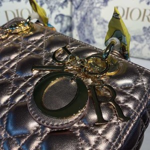 Christian Dior Lady Dior Bag 24cm Gold Hardware Lambskin Leather Spring/Summer 2020 Collection - Image 8