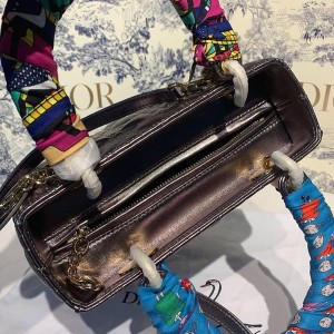 Christian Dior Lady Dior Bag 24cm Gold Hardware Lambskin Leather Spring/Summer 2020 Collection - Image 9