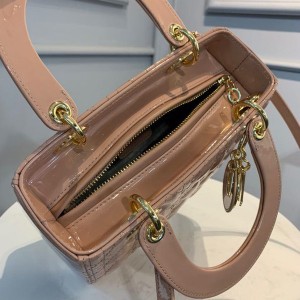 Christian Dior Lady Dior Bag 24cm Gold Hardware Lambskin Leather Spring/Summer 2020 Collection - Image 9