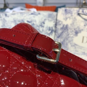 Christian Dior Lady Dior Bag 24cm Gold Hardware Patent Leather Spring/Summer 2020 Collection - Image 4