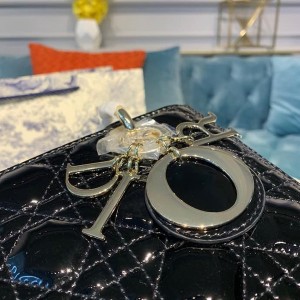 Christian Dior Lady Dior Bag 24cm Gold Hardware Patent Leather Spring/Summer 2020 Collection - Image 5