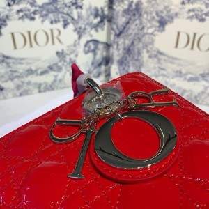 Christian Dior Lady Dior Bag 24cm Gold Hardware Patent Leather Spring/Summer 2020 Collection - Image 5