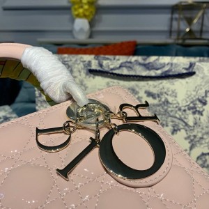 Christian Dior Lady Dior Bag 24cm Gold Hardware Patent Leather Spring/Summer 2020 Collection - Image 6